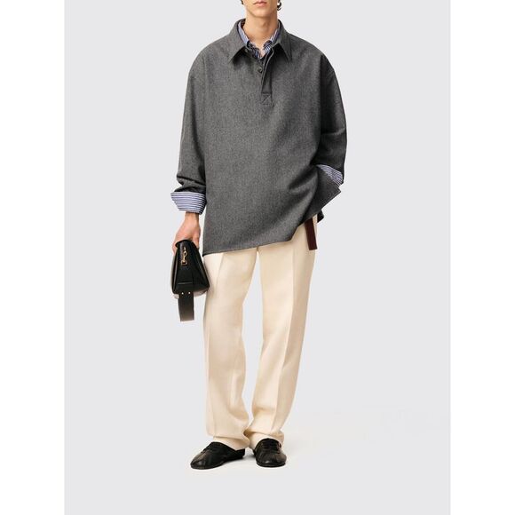 Ami Paris Polo Shirt Men Grey - Picture 2 of 3